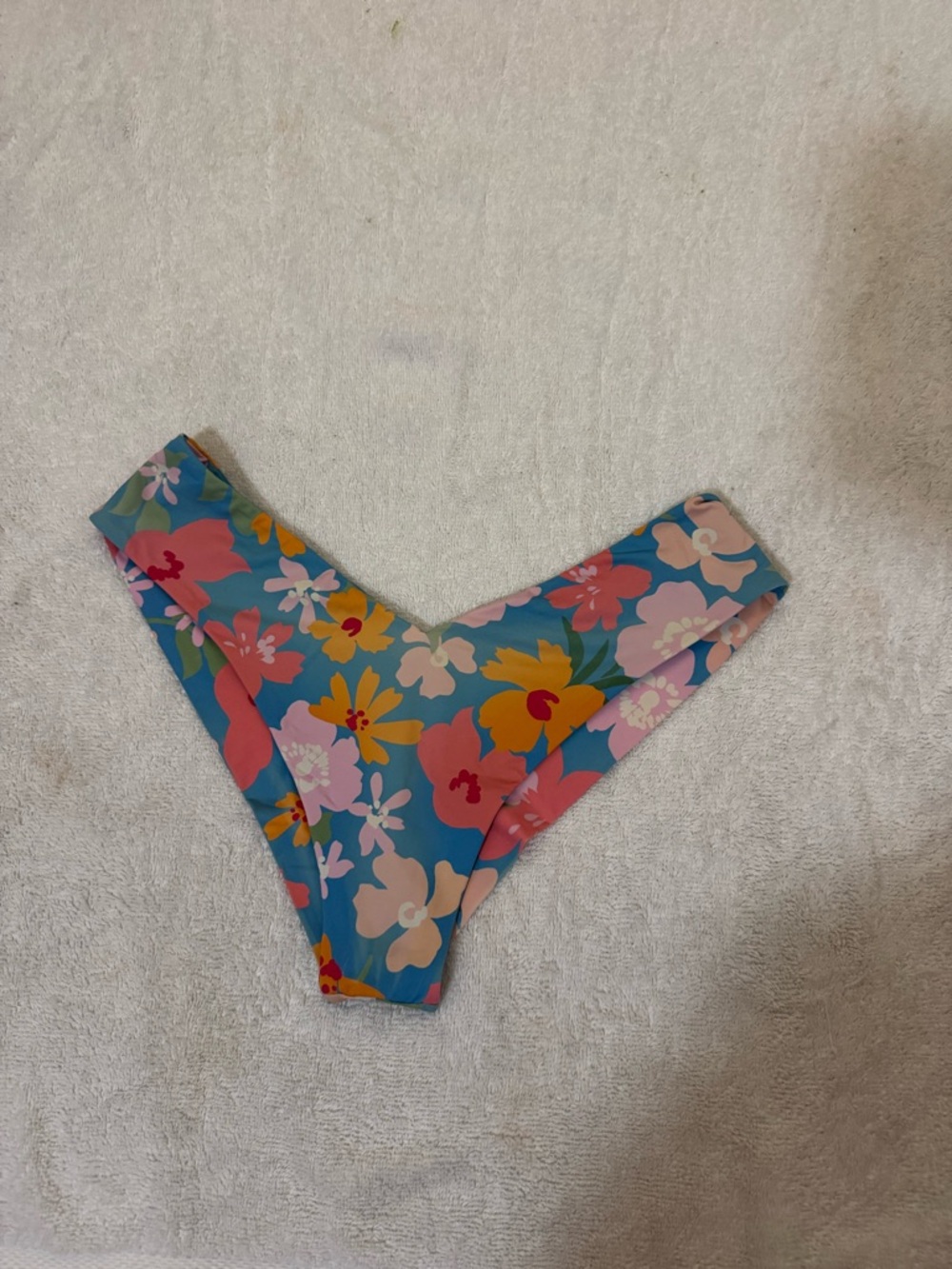Billabong Floral Bikini Bottoms in Teal, Pink, Yellow